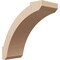 Ekena Millwork 5-inch W x 12-inch D x 12-inch H Lafayette Rough Cedar Woodgrain TimberThane Knee Brace, Primed BRCUR05X12X12LFTRCPR - alternate 1